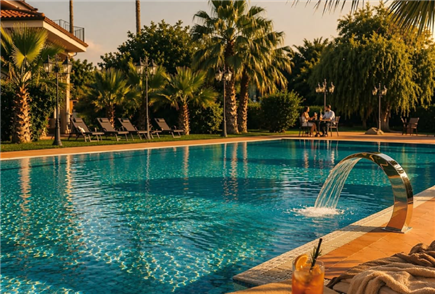 Accesso alla Piscina Esterna con Lettino, Aperitivo o Pranzo per 2 o 3 persone