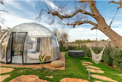 4, 5 o 6/04: 1 Notte a Pasqua in Cupola con Vasca Idromassaggio Riscaldata con Apericena, Bottiglia di Vino e Bouquet Floreale per 2 persone