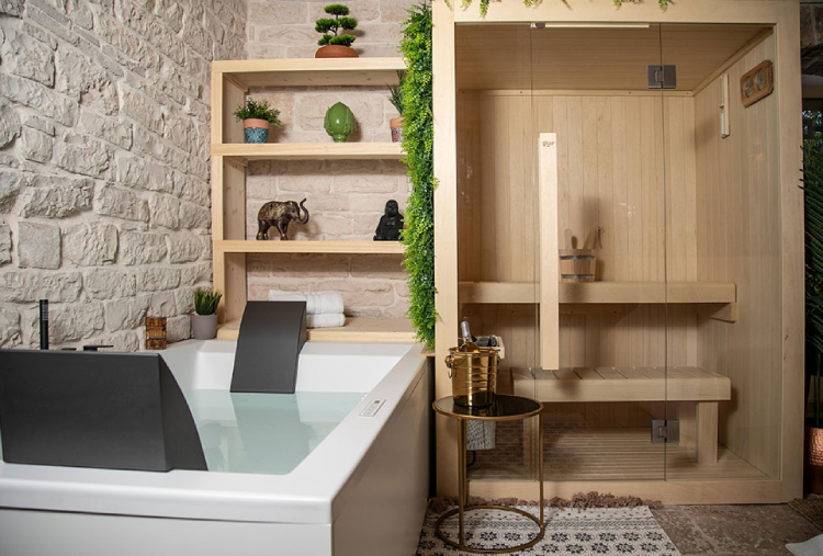 1 Notte in Suite con Cucina e Mini Spa con Vasca Idromassaggio e Sauna per 2 persone